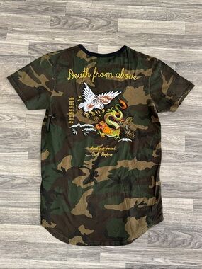 Civil Regime embroidered camo tshirt men’s sz L, as is